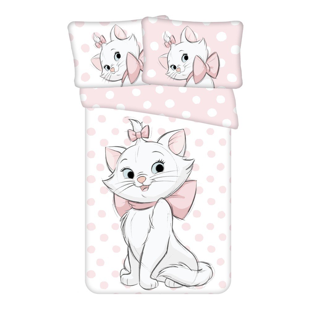 Pamut ágyneműhuzat babaágyhoz 100x135 cm Marie Cat – Jerry Fabrics