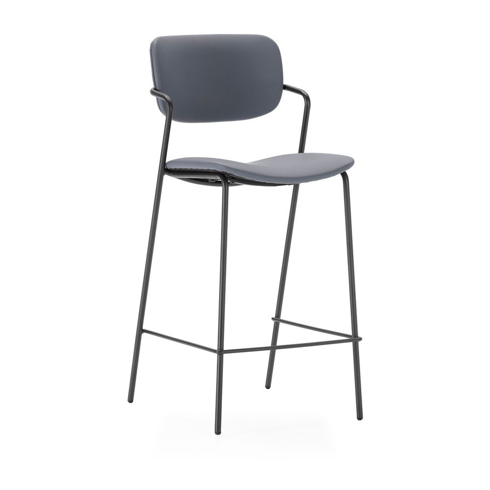 Sötétszürke bárszék szett 2 db-os (ülésmagasság 68 cm) Maika – Marckeric