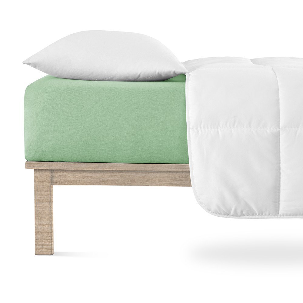Zöld gumis jersey lepedő 90x200 cm Boxspring – Andrea Simone