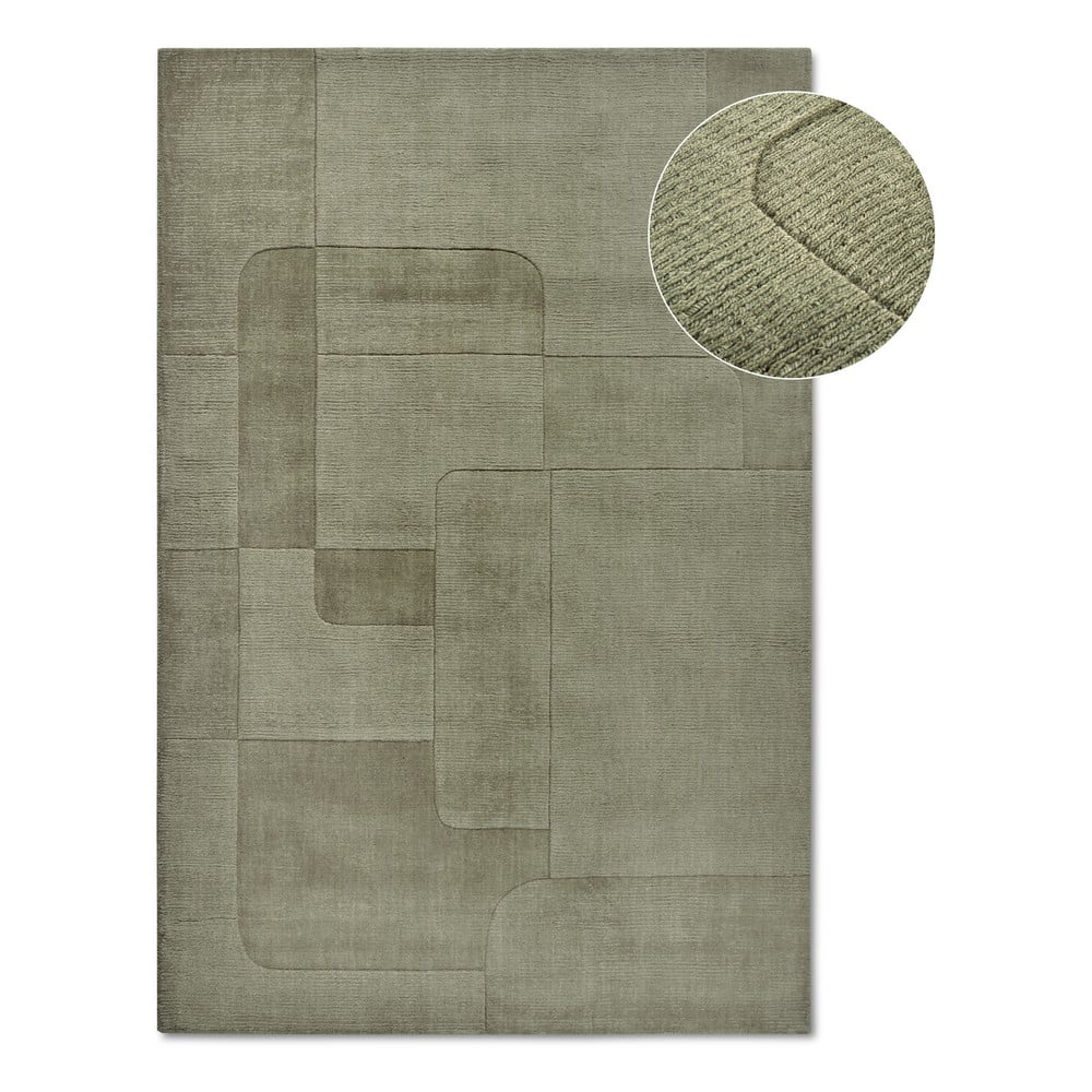 Zöld kézi szövésű gyapjú szőnyeg 160x230 cm Charlotte – Villeroy&Boch