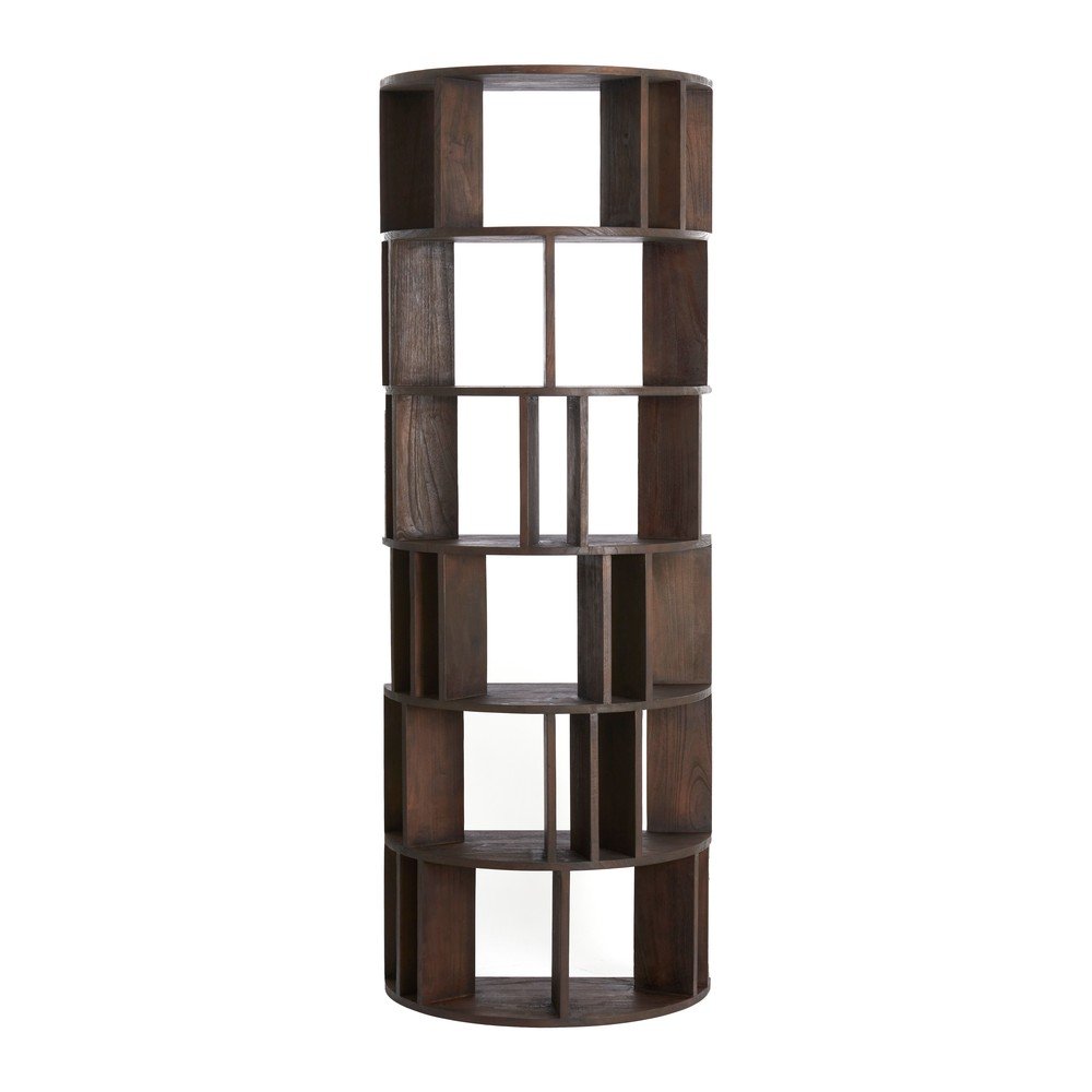 Barna mindifa könyvespolc 76x210x38 cm Louisa – Light & Living