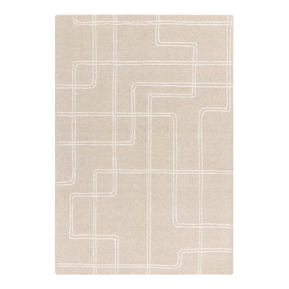 Bézs kézi szövésű gyapjú szőnyeg 160x230 cm Ada – Asiatic Carpets