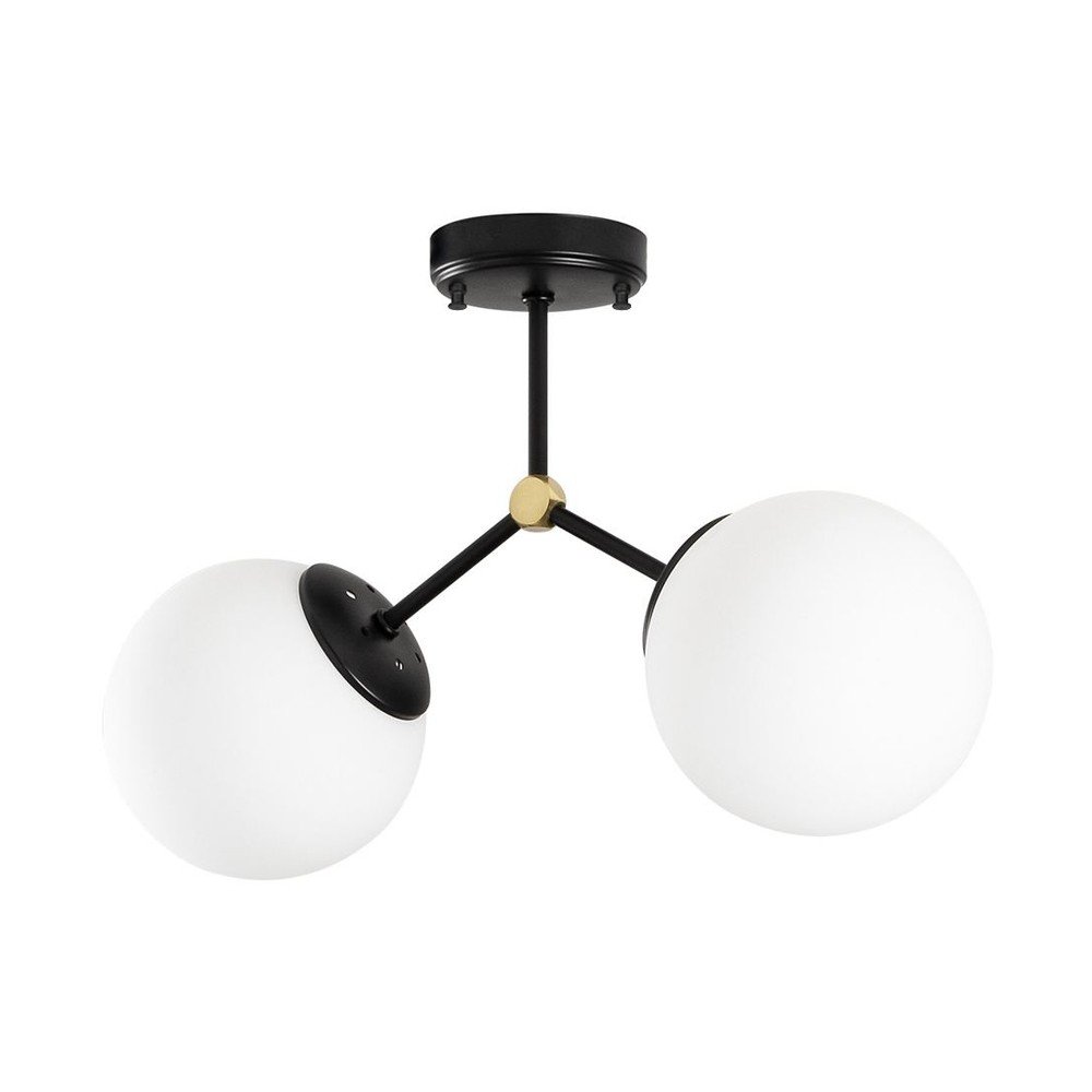 Damar fekete-fehér mennyezeti lámpa - Opviq lights
