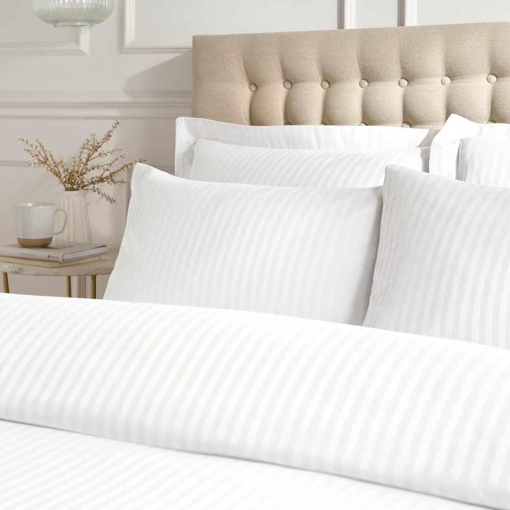 Damaszt párnahuzat szett 2 db-os 75x50 cm Satin Stripe – Catherine Lansfield