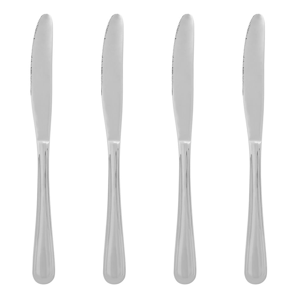 Ezüstszínű rozsdamentes acél étkező kés szett 4 db-os Classic – Premier Housewares