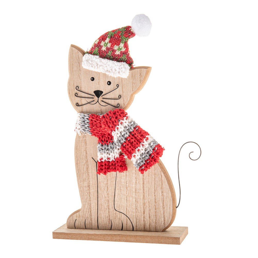 Fa karácsonyi figura (magasság 29 cm) Cat – Dakls