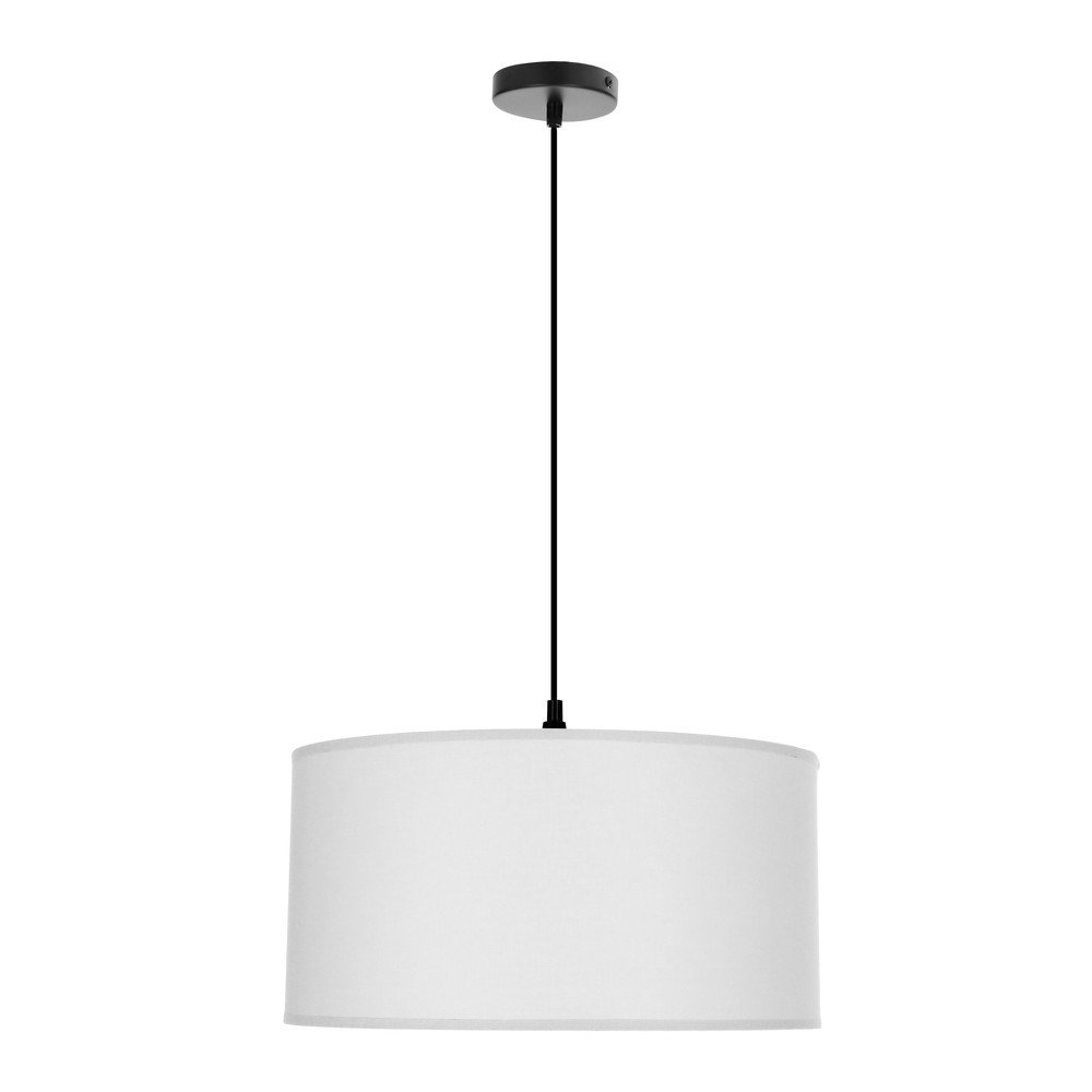 Fehér függőlámpa textil búrával ø 40 cm Shanti – Candellux Lighting