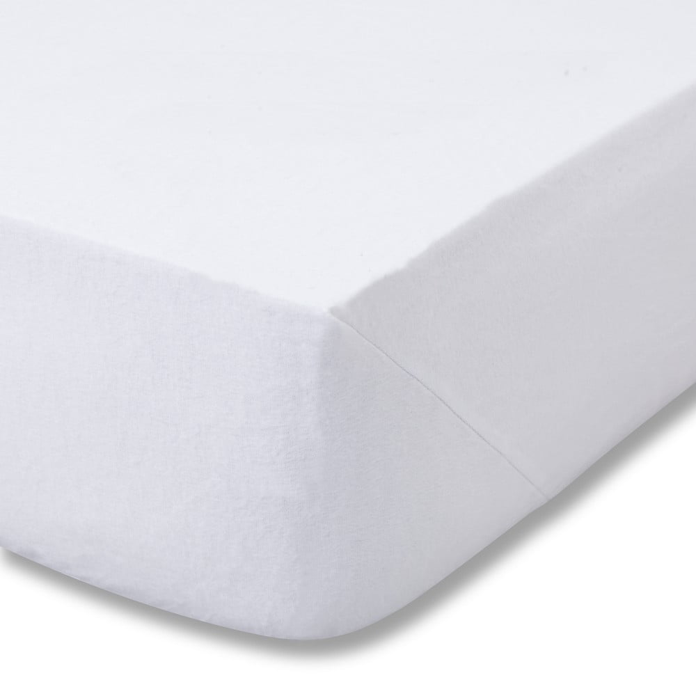Fehér gumis flanel lepedő 150x200 cm Brushed – Catherine Lansfield