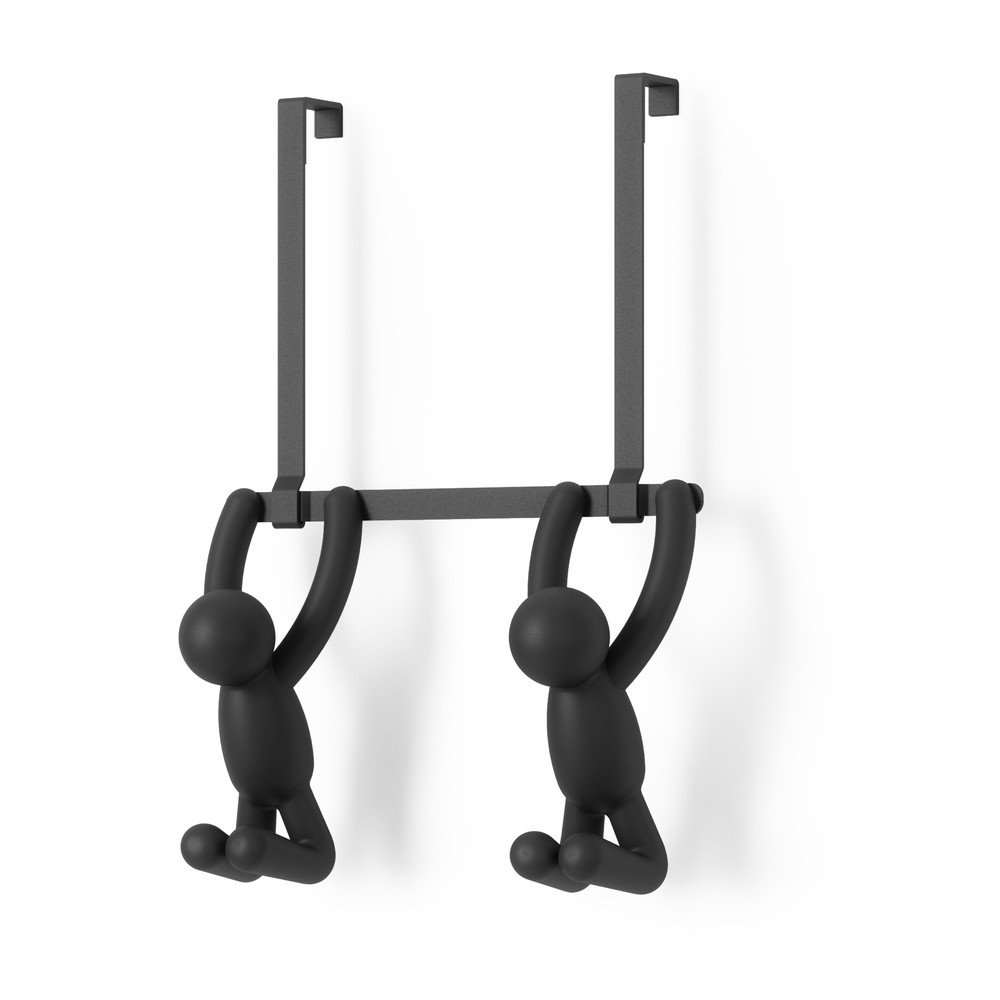 Fekete műanyag ajtófogas 22 cm Buddy – Umbra