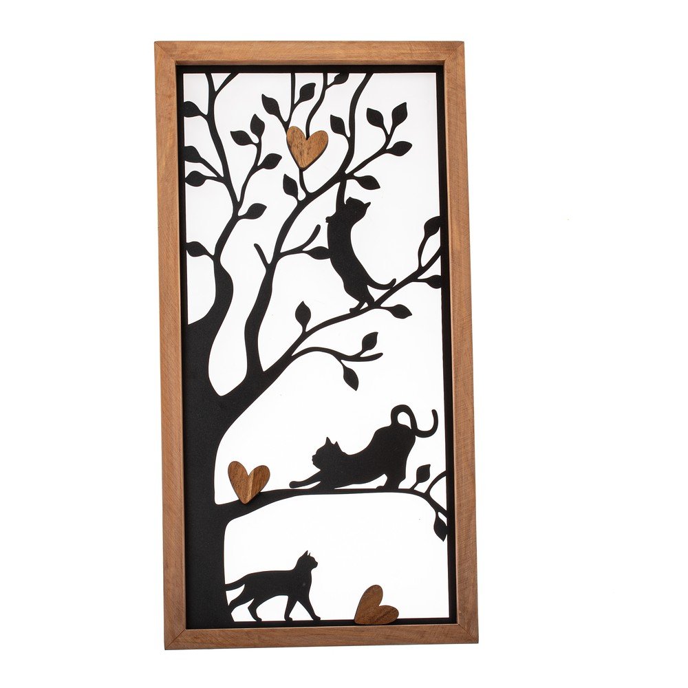 Fém fali dekoráció 31x61 cm – Dakls
