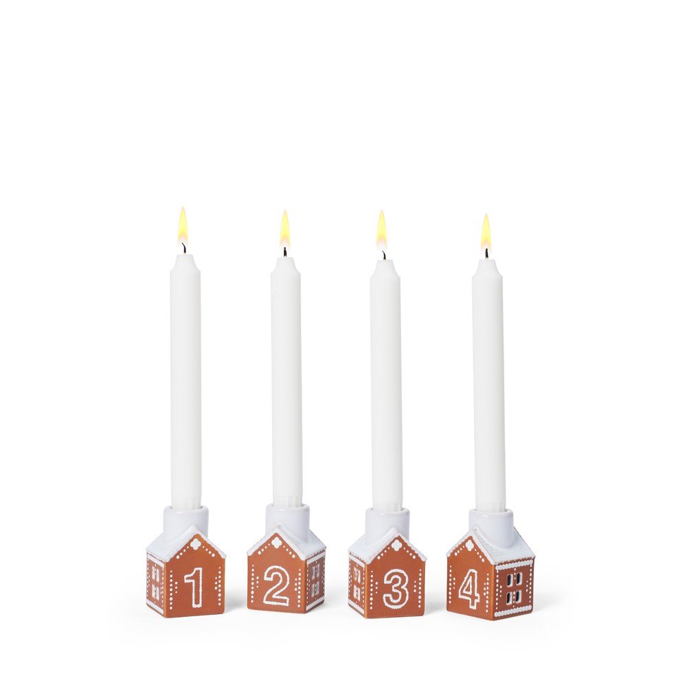 Kerámia adventi gyertyatartó Gingerbread – Kähler Design