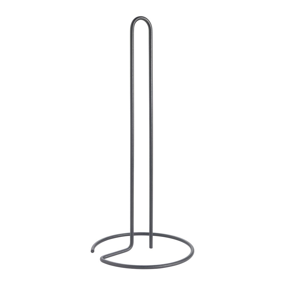 Matt fekete acél papírtörlő tartó ø 14 cm Lava – Metaltex