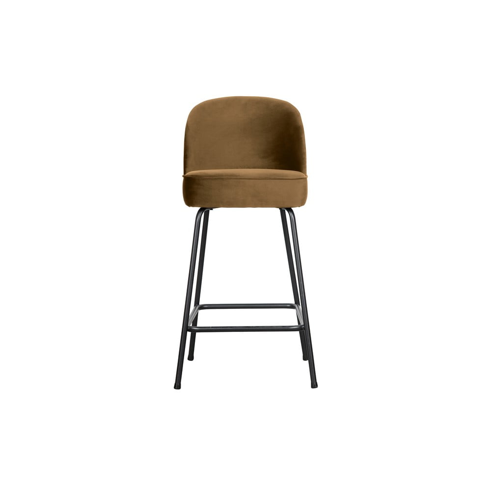 Mustársárga bársony bárszék (ülésmagasság 64 cm) Vogue – WOOOD