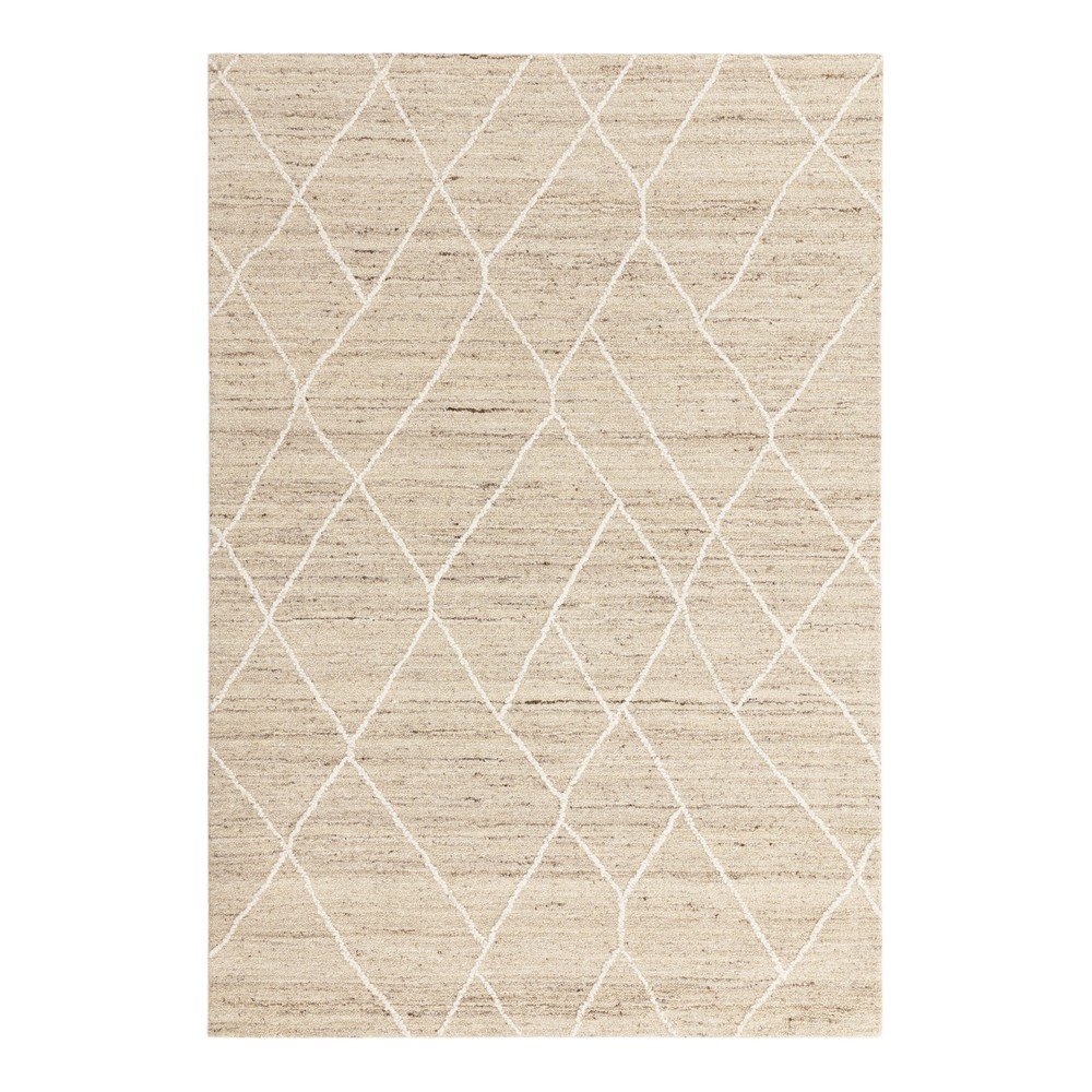 Natúr színű gyapjú szőnyeg 200x290 cm Noah – Asiatic Carpets
