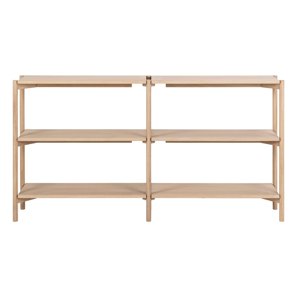 Natúr színű könyvespolc tölgyfa dekorral 169x88x30 cm Braidwood – Actona