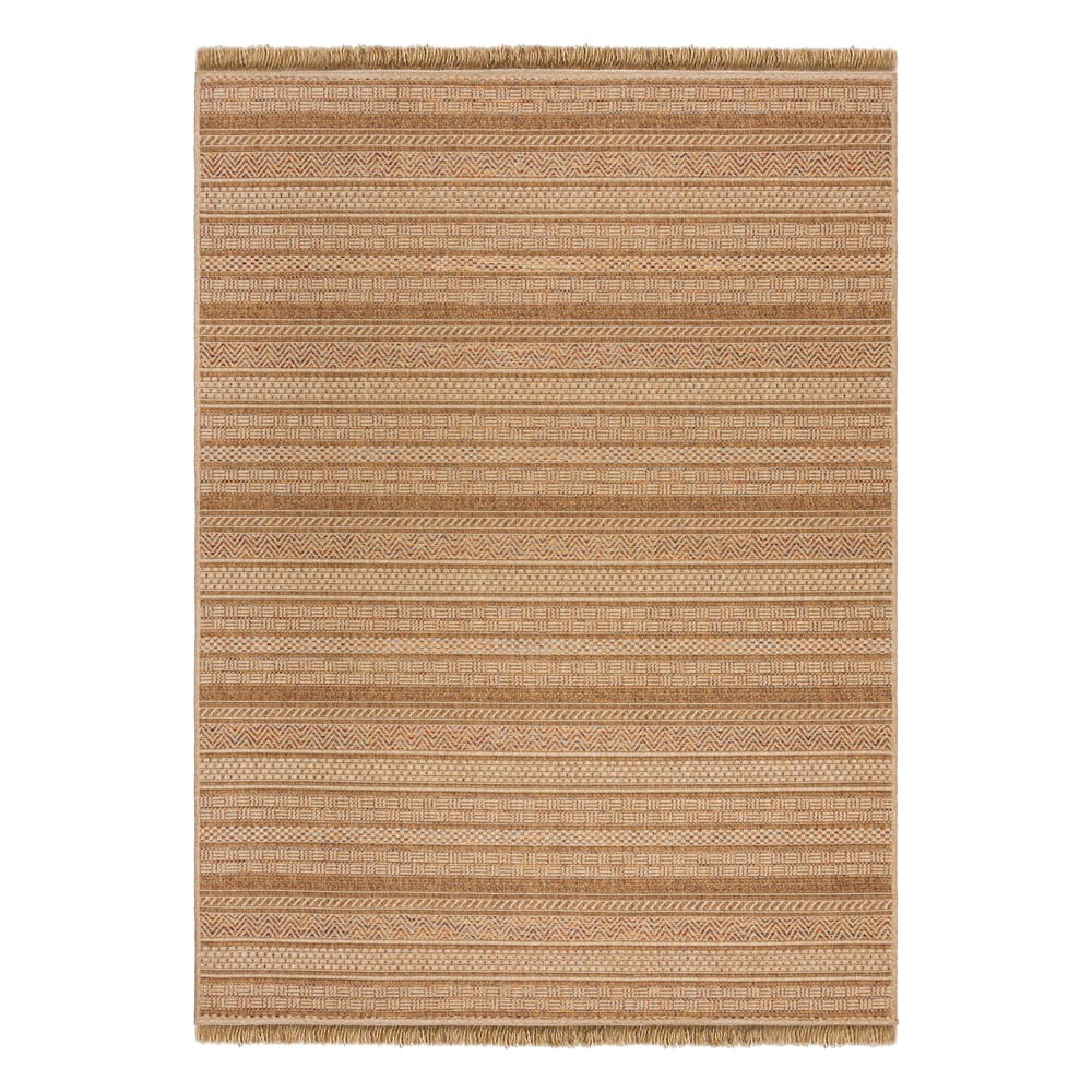 Natúr színű kültéri-beltéri szőnyeg 120x170 cm Farah Stripe – Flair Rugs