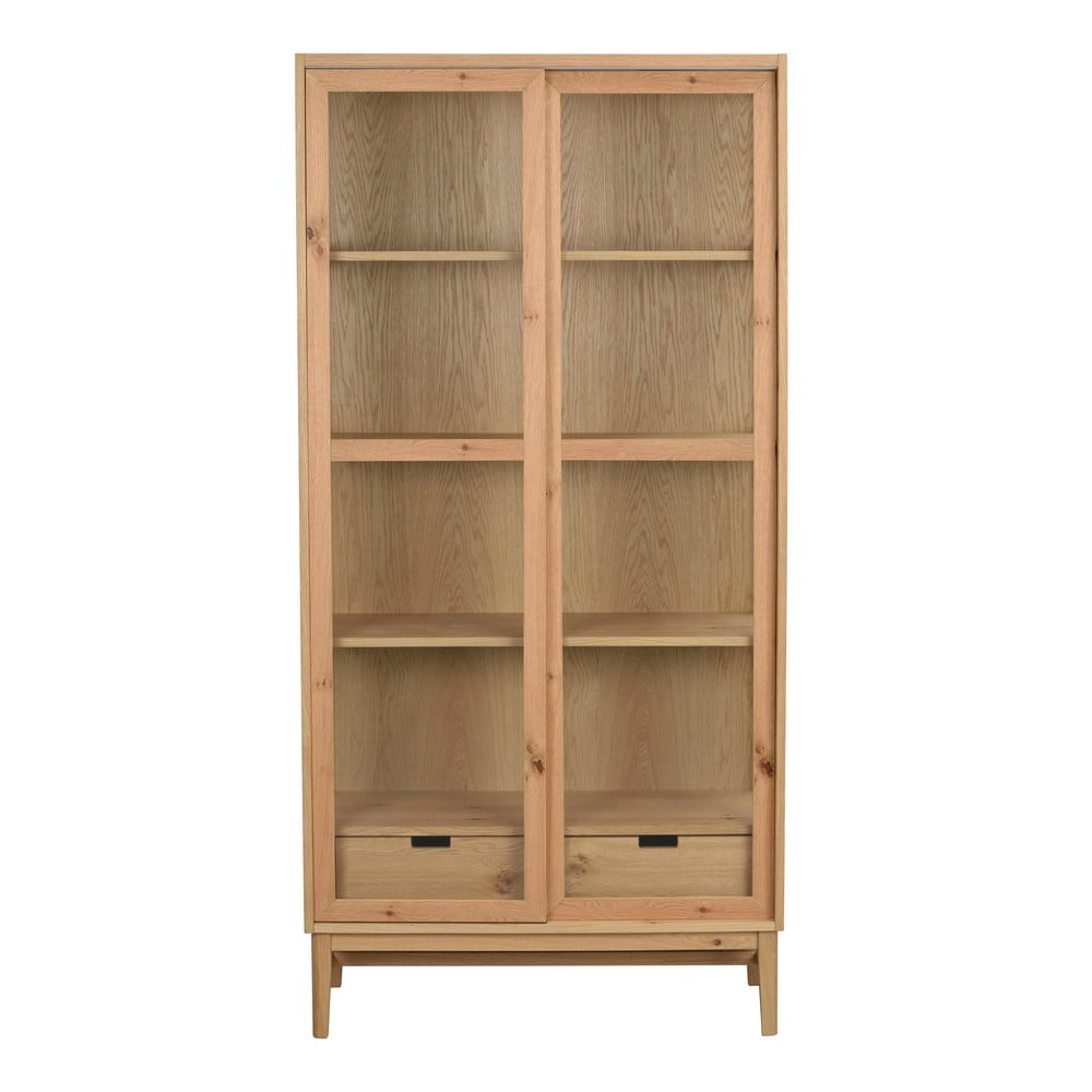 Natúr színű tálalószekrény tolóajtóval