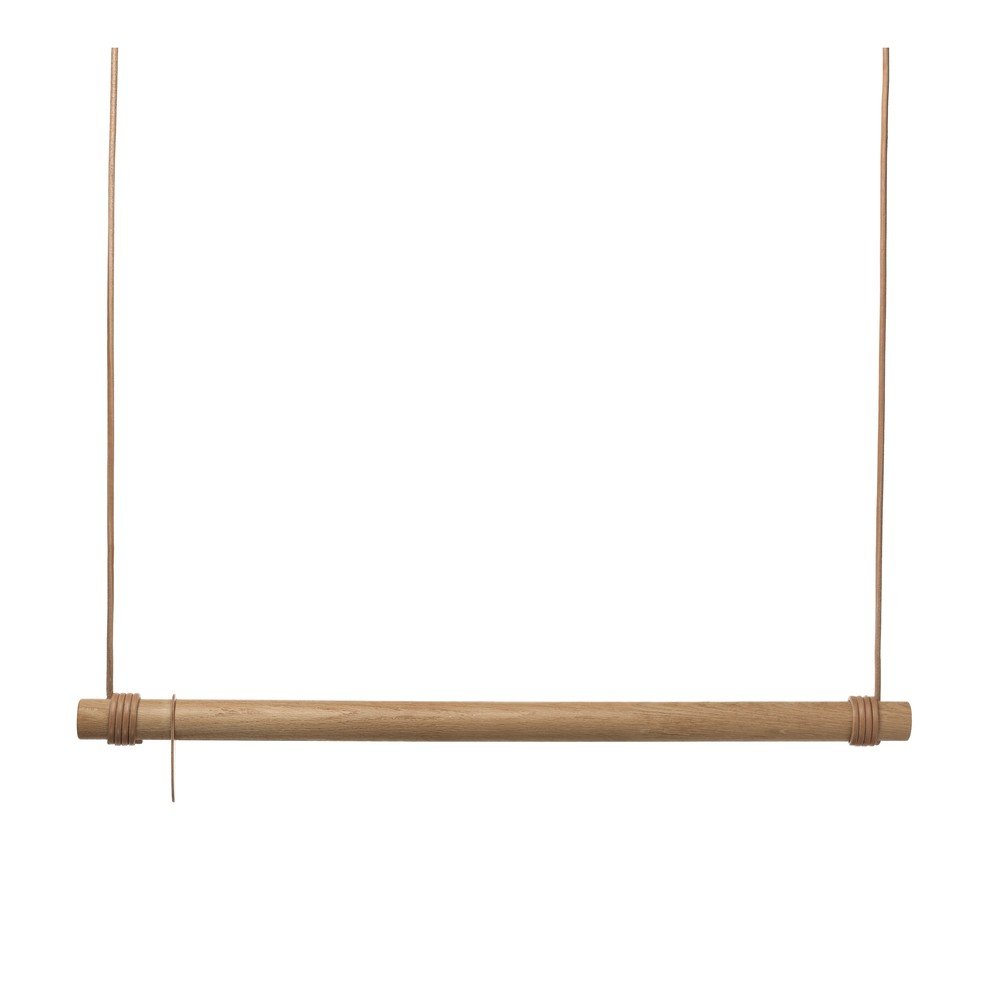 Natúr színű tölgyfa fali ruhatartó állvány 110x200x4 cm Swing L – LIND DNA
