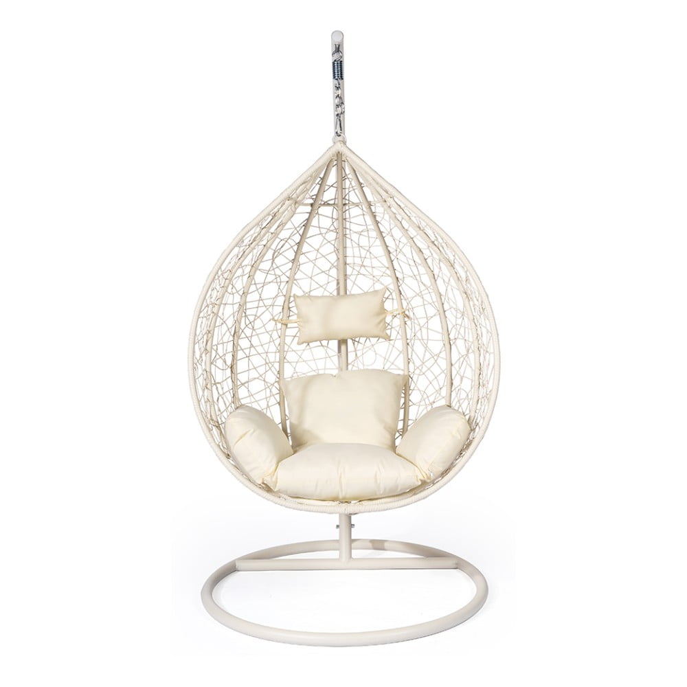 Noela krémfehér műrattan függőfotel - Bonami Selection