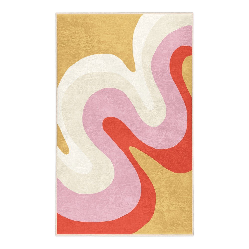 Sárga-rózsaszín mosható szőnyeg 120x180 cm Raspberry Creamsicle – Mila Home