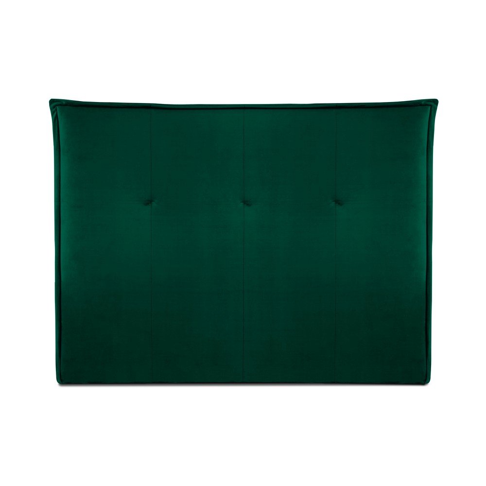 Sötétzöld ágytámla 140x120 cm Monica – Milo Casa