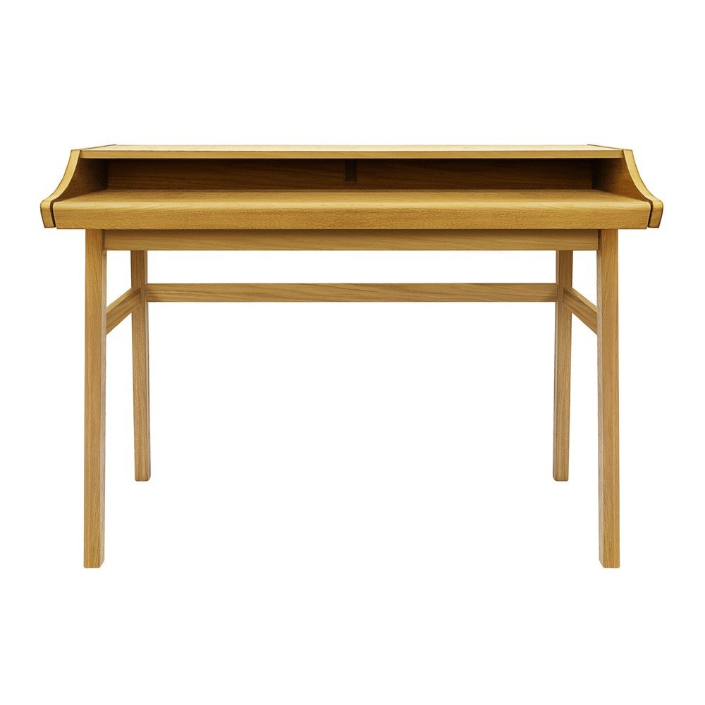 Szekreter típusú íróasztal tölgyfa dekorral 44x115 cm Carteret – Woodman