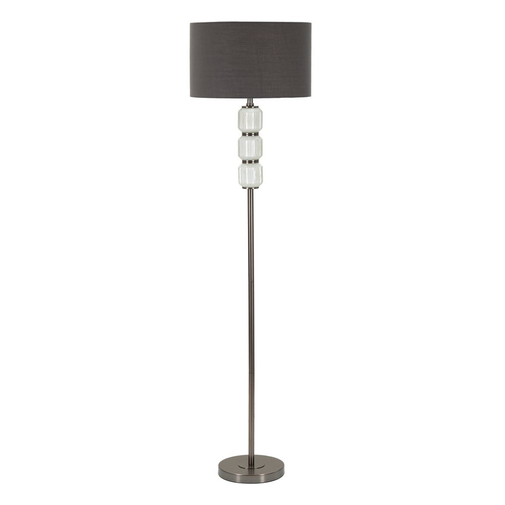 Szürke állólámpa textil búrával (magasság 163 cm) Bright – Mauro Ferretti