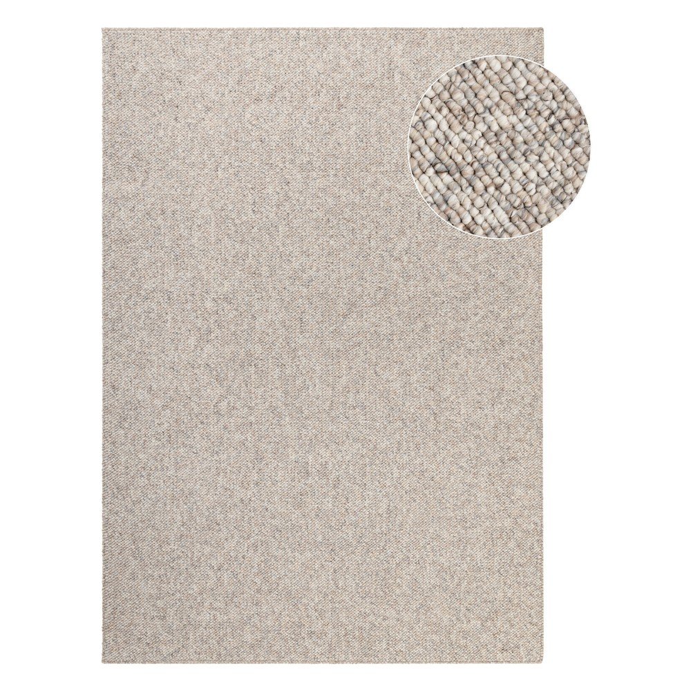 Szürke-krémszínű mosható szőnyeg 200x290 cm Rocco Dark Cream – Elle Decoration