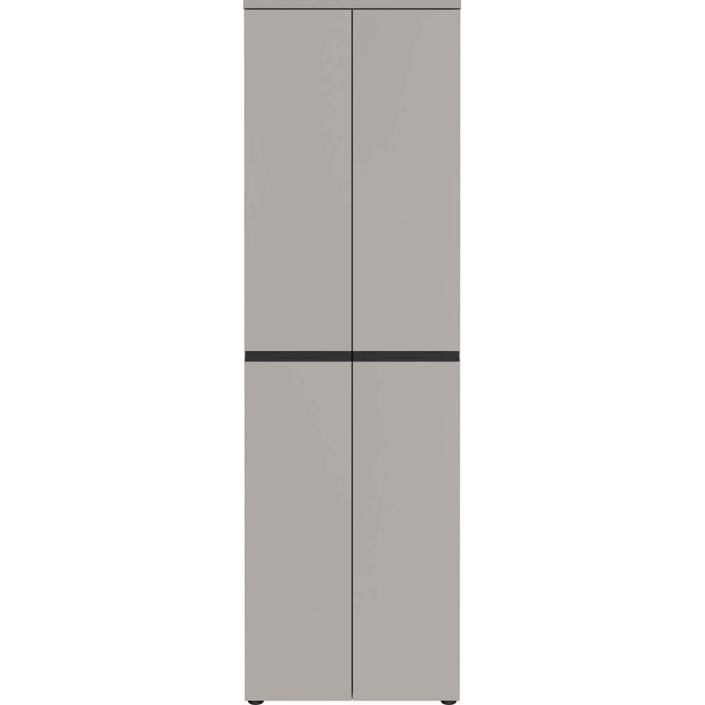 Szürke ruhásszekrény 59x198 cm Bastia – Germania