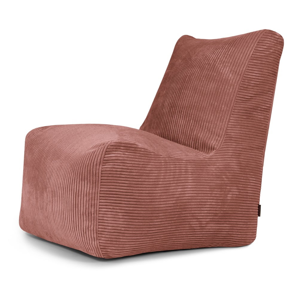 Téglavörös kordbársony babzsákfotel Seat Lounge – SLOWDOWN