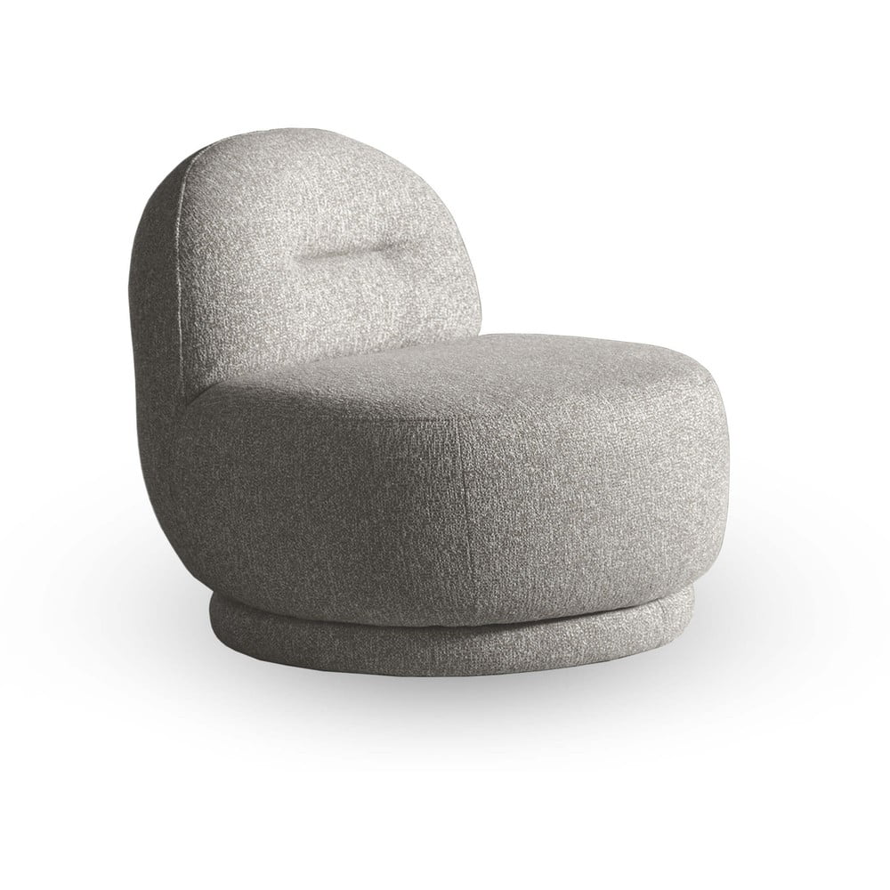 Világosszürke fotel Ovo – Miuform