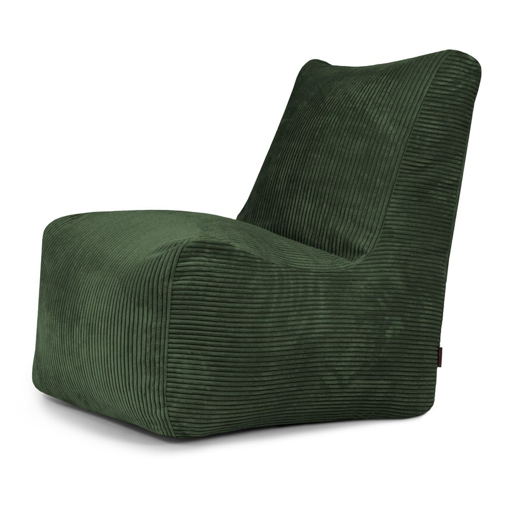 Zöld kordbársony babzsákfotel Seat Lounge – SLOWDOWN