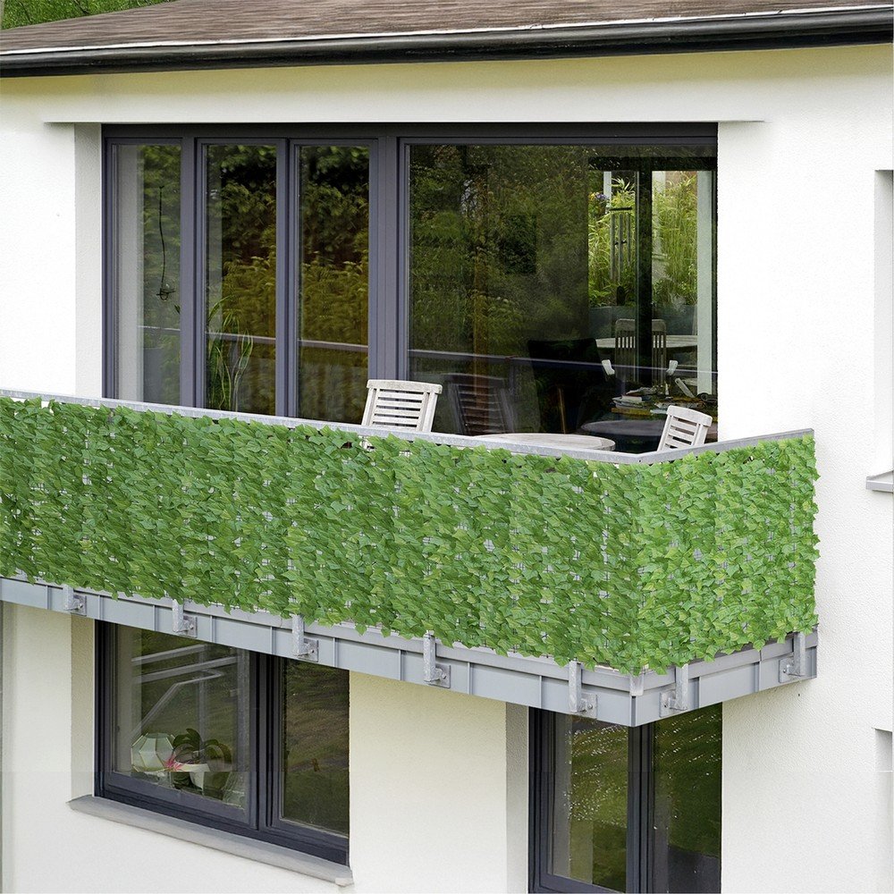 Zöld műanyag belátásgátló erkélyre 100x100 cm Ivy – Maximex