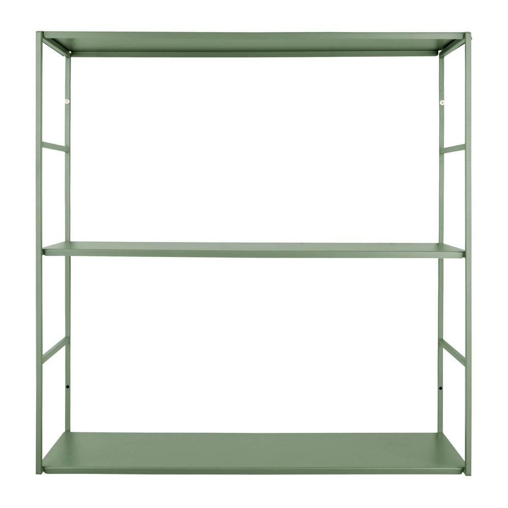 Zöld többszintes fém fali polc 60 cm Level – PT LIVING