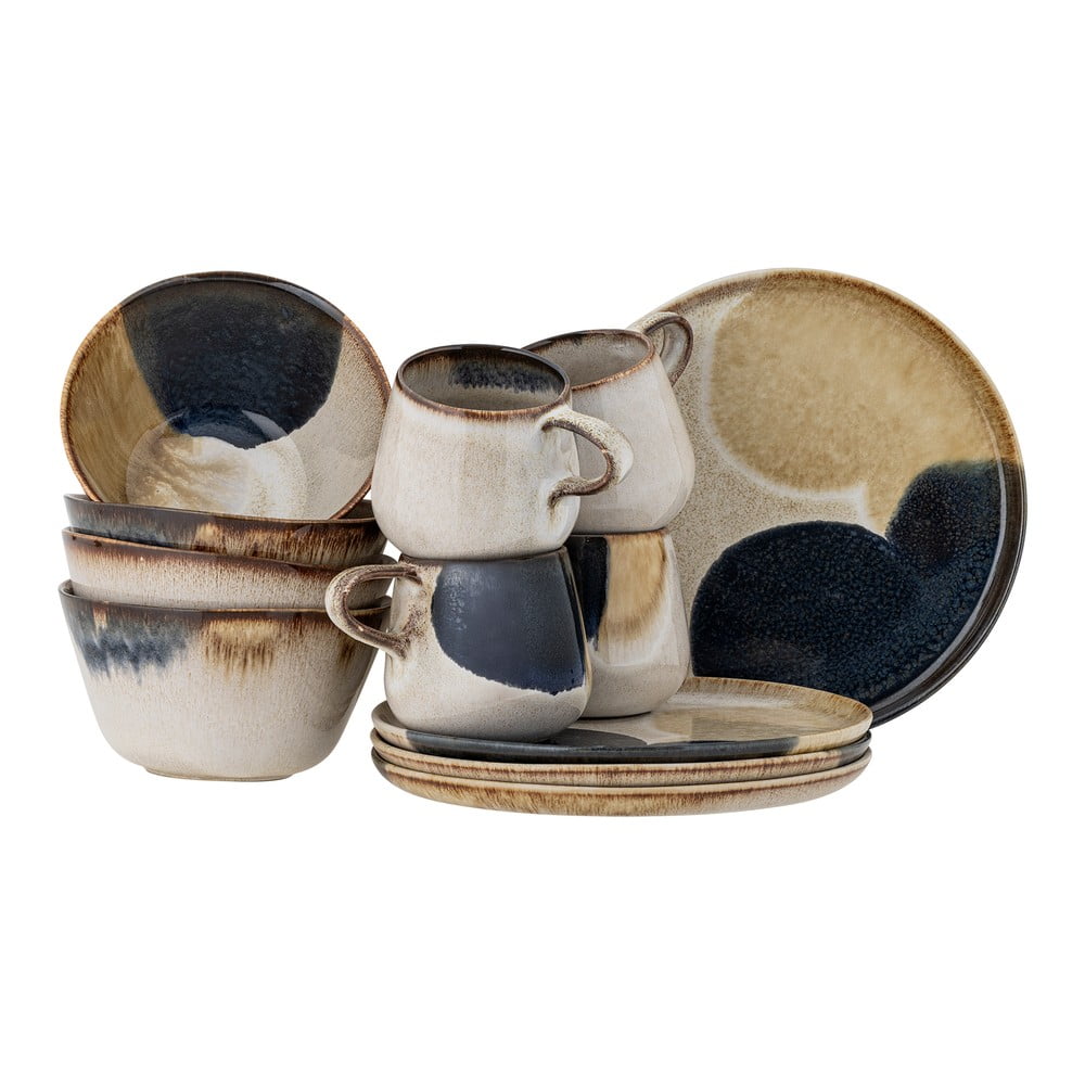 Agyagkerámia étkészlet 12 db-os Jules – Bloomingville