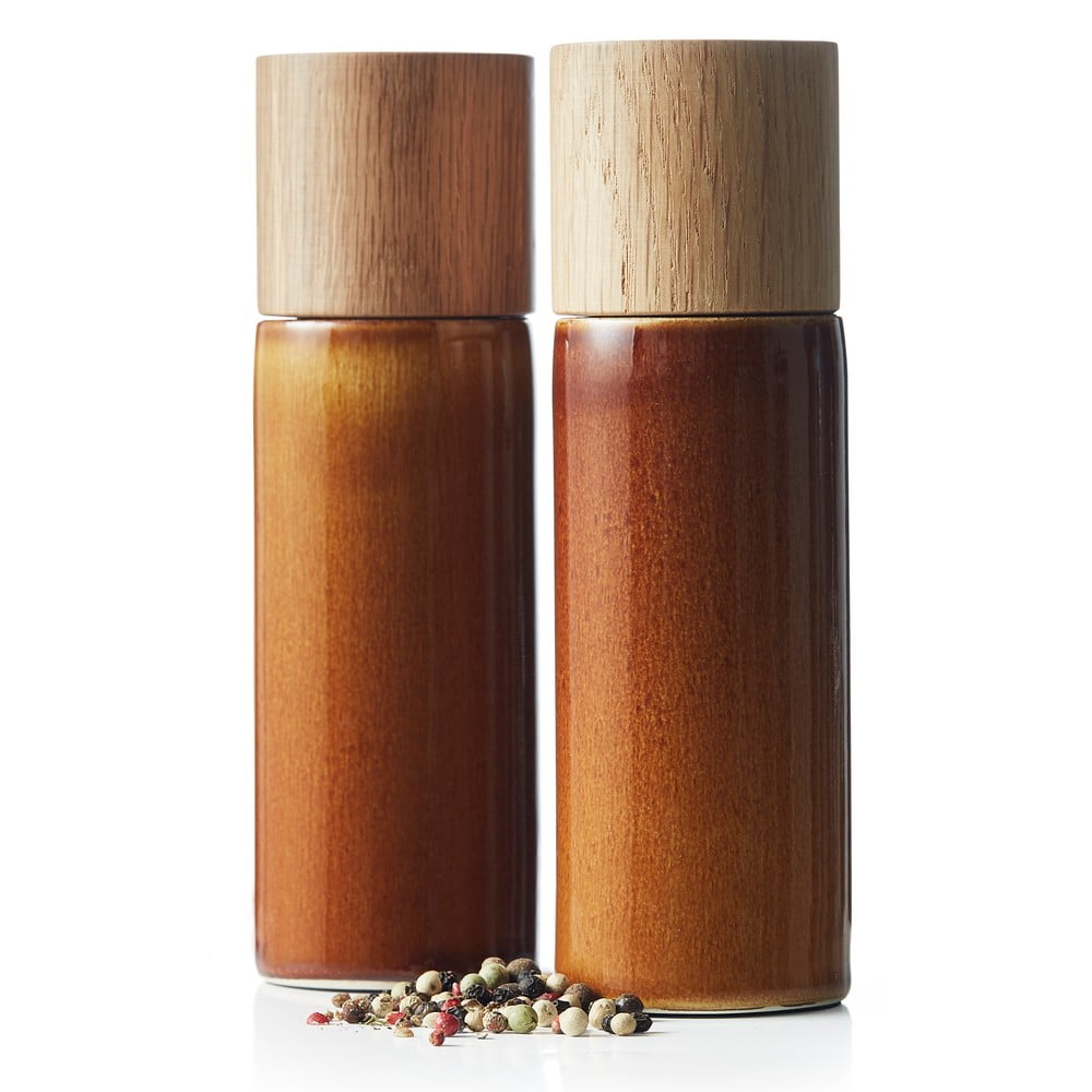 Agyagkerámia só- és borsőrlő szett 2 db-os Amber – Bitz