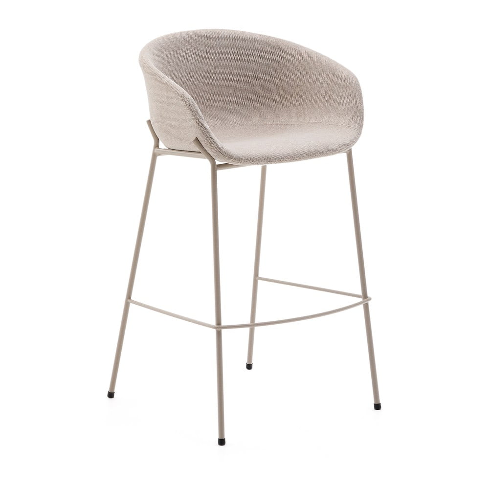 Bézs bárszék (ülésmagasság 75 cm) Yvette – Kave Home