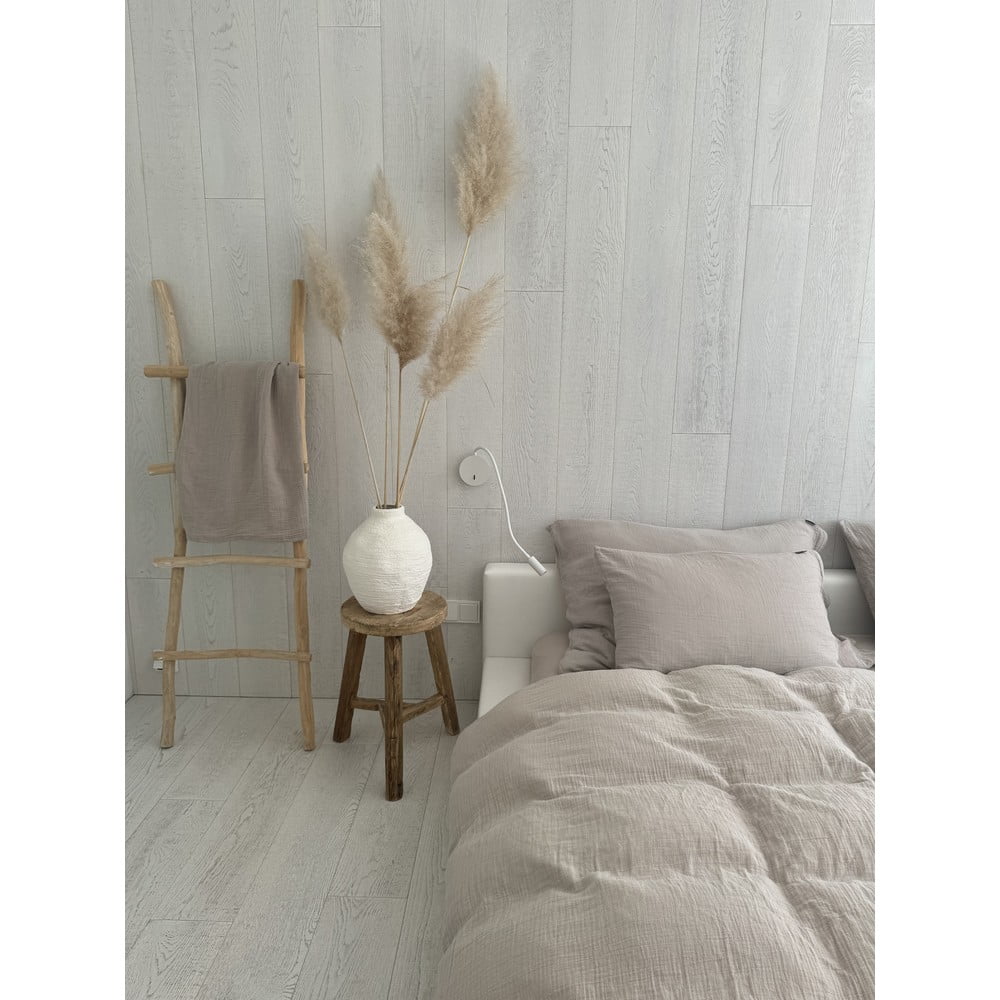 Bézs kétszemélyes muszlin ágyneműhuzat 200x200 cm Plain Muslin – Butter Kings