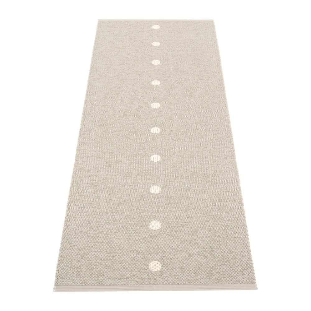 Bézs-krémszínű kültéri-beltéri futószőnyeg 70x200 cm Peg Linen Vanilla – Pappelina