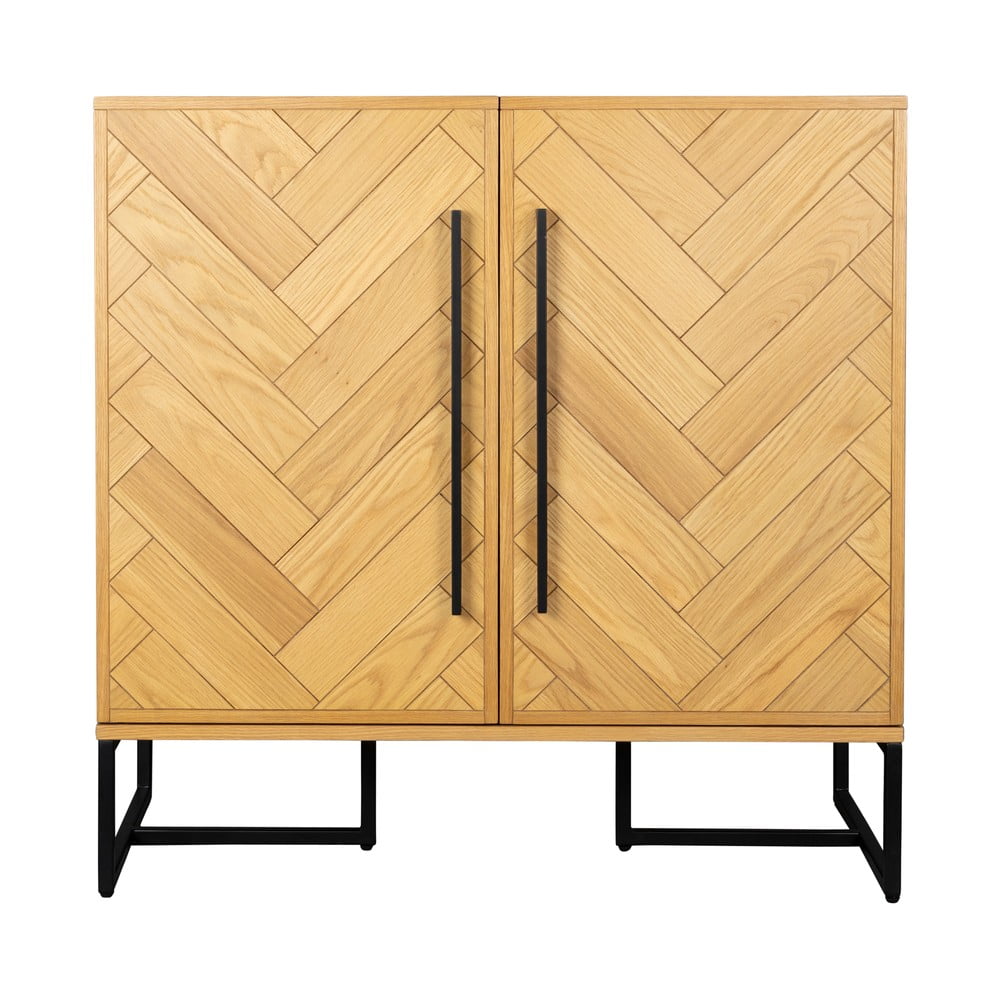 Bortartó szekrény tölgyfa dekorral 24 palackhoz