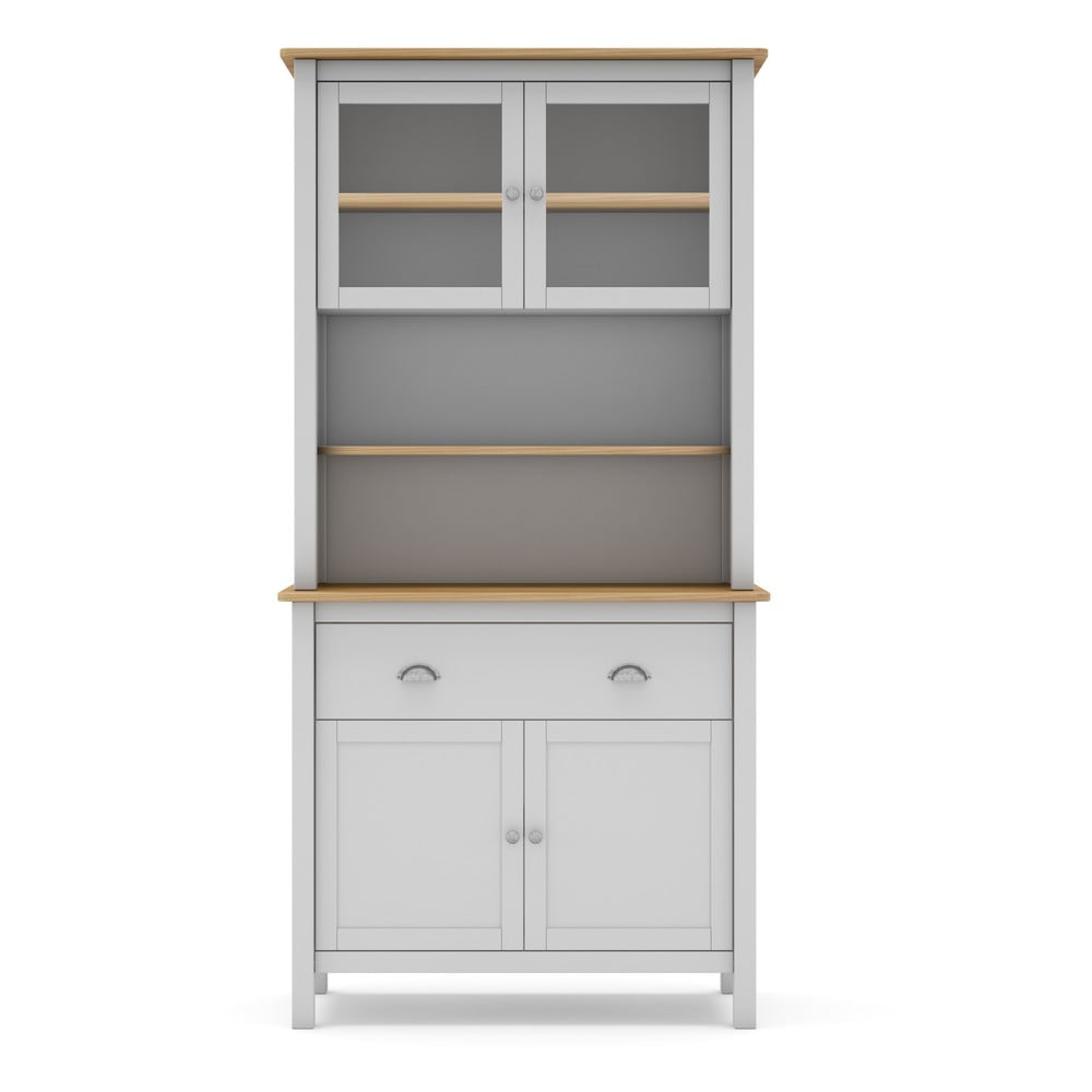 Fehér borovi fenyő tálalószekrény 90x180