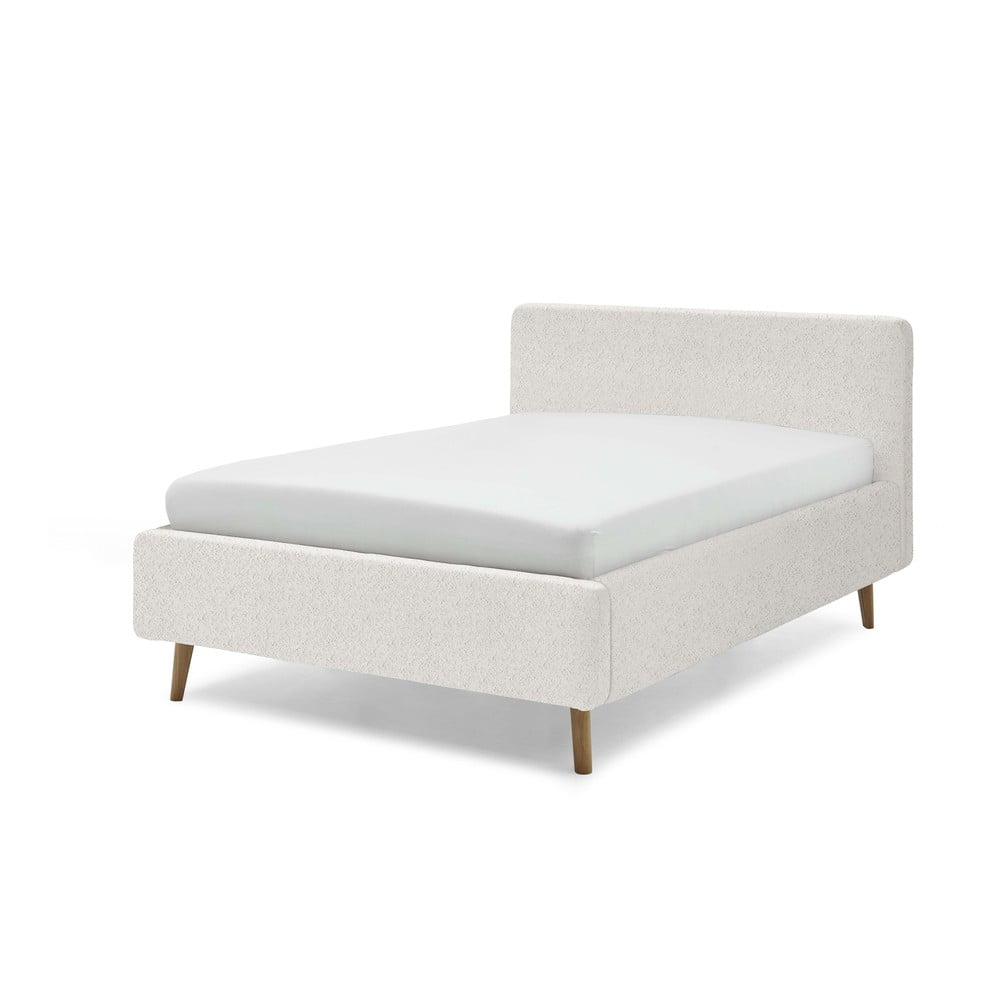 Fehér kárpitozott franciaágy 160x200 cm Mattis - Meise Möbel