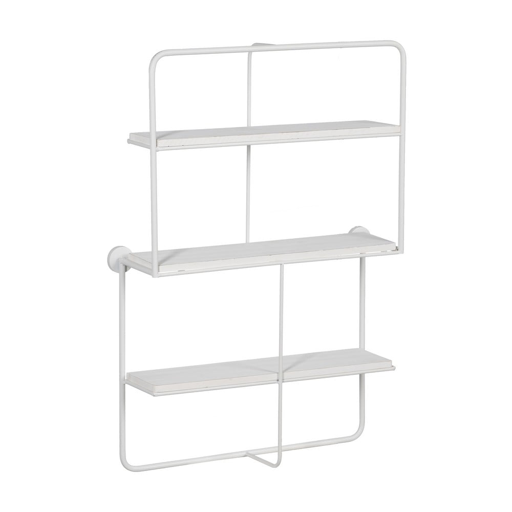 Fehér többszintes fém fali polc 51 cm – Ixia