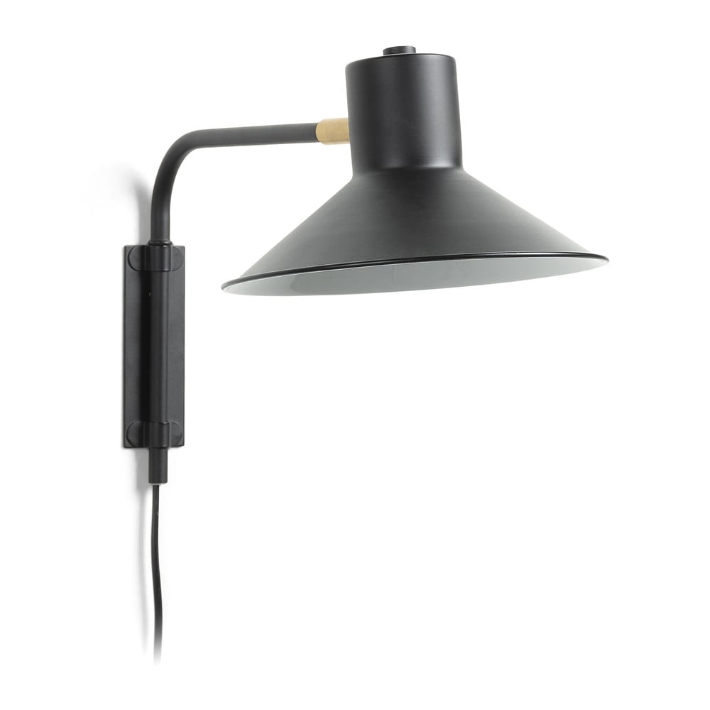 Fekete fali lámpa ø 20 cm Aria – Kave Home