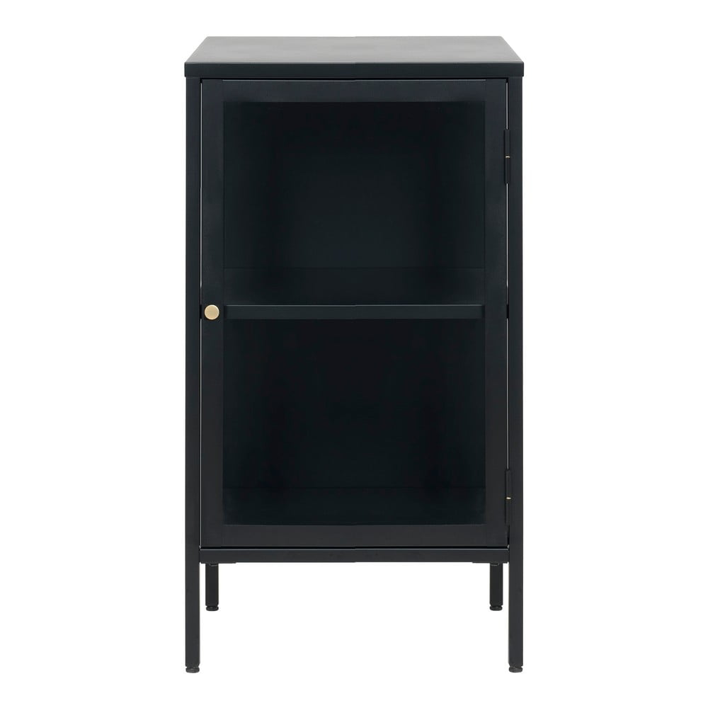 Fekete fém tálalószekrény 45x85 cm Carmel – Unique Furniture