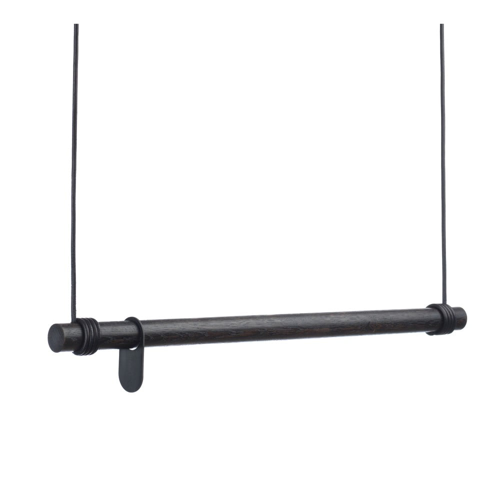 Fekete tölgyfa fali ruhatartó állvány 80x200x4 cm Swing M – LIND DNA