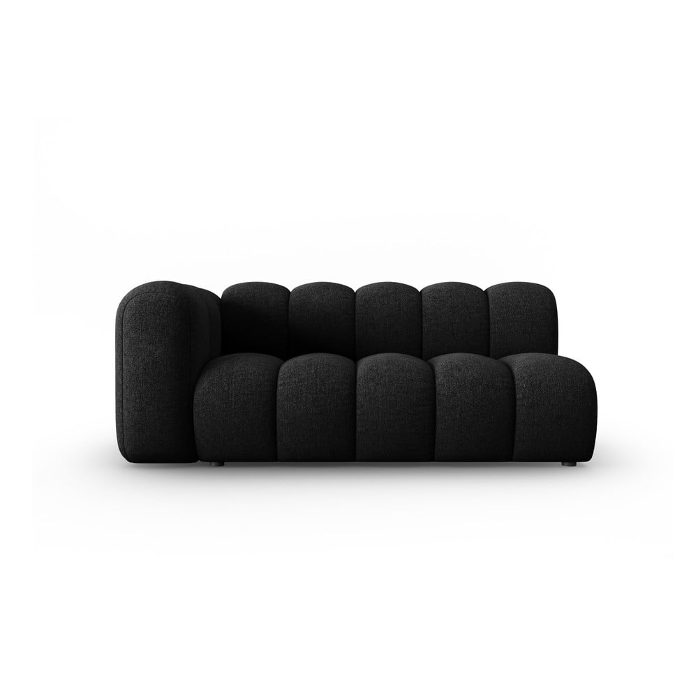 Feketés antracitszürke kanapé modul (bal oldali) Lupine – Micadoni Home
