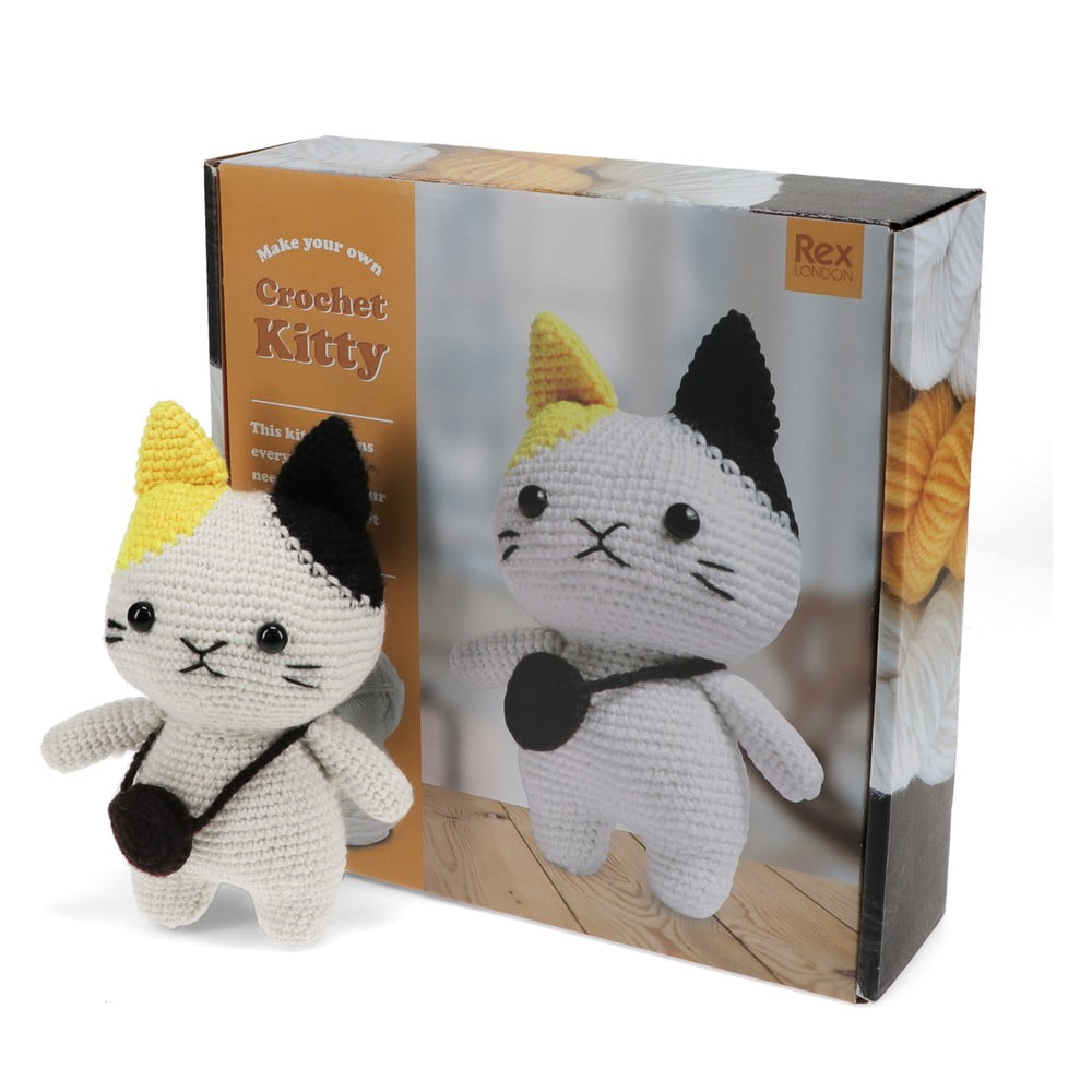 Kreatív készlet DIY Crochet Cat – Rex London