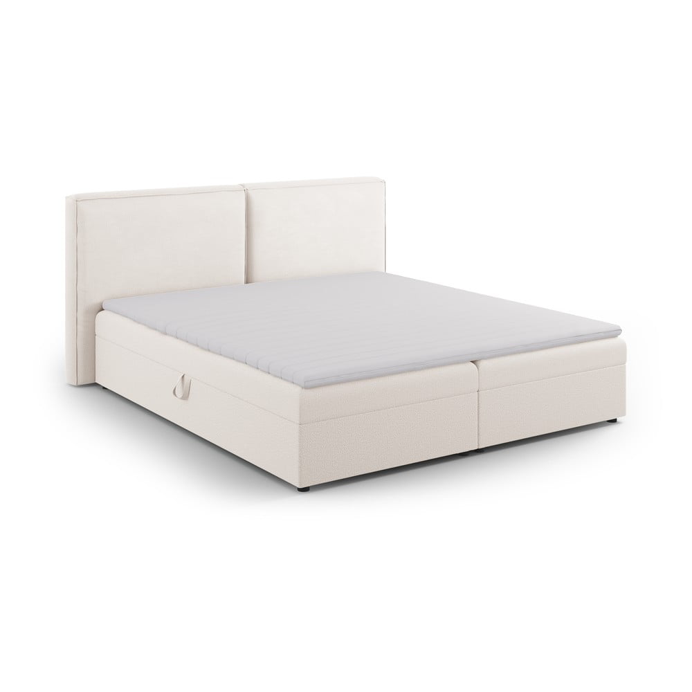 Krémszínű ágyneműtartós boxspring ágy 140x200 cm Arendal – Cosmopolitan Design