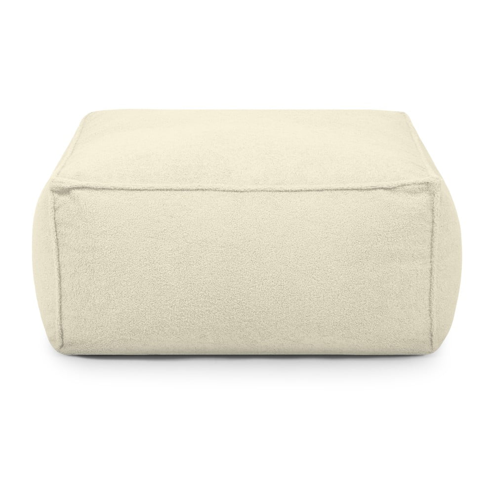 Krémszínű buklé babzsákfotel Mass – SLOWDOWN